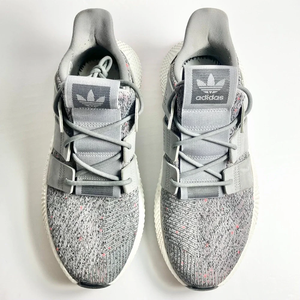 Adidas Prophere Shoes Men's Size 10 Running Sneakers Gray White Solar Red CQ3023